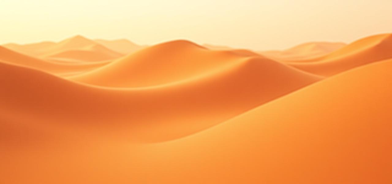 Abstrakte Sanddünen in warmem Goldlicht