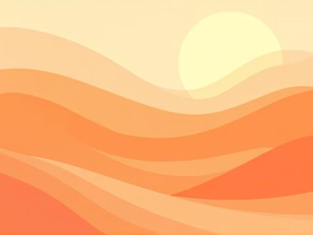 Ästhetische digitale Kunst, inspiriert von Wüstenlandschaften und Sanddünen, mit lebendigen, erdigen Farbtönen